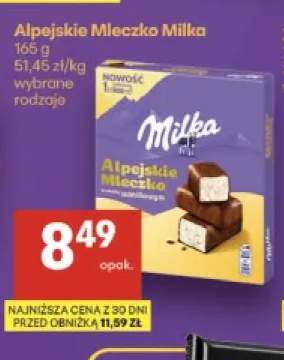 Alpejskie Mleczko Milka