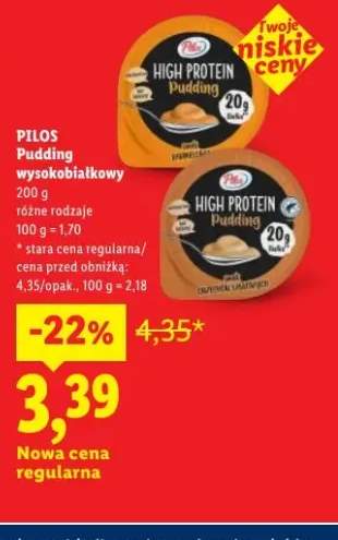 Pudding wysokobiałkowy Pilos smak karmelowy