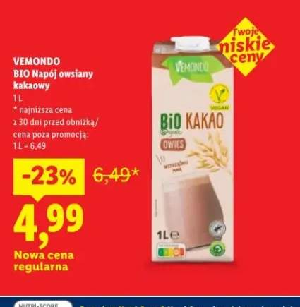 Napój owsiany kakaowy Vemondo