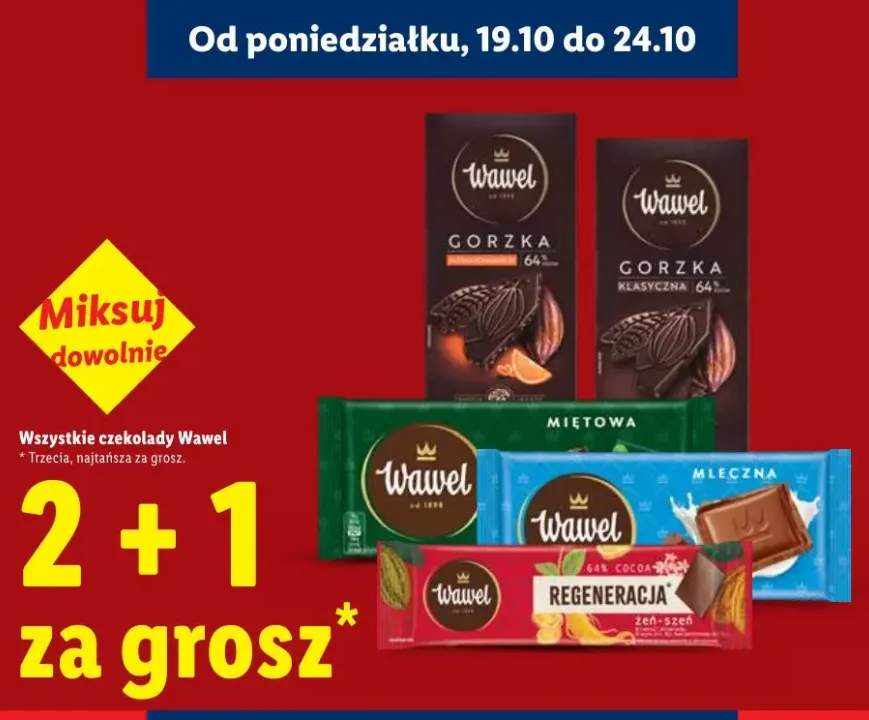 Czekolada miętowa Wawel +4 warianty