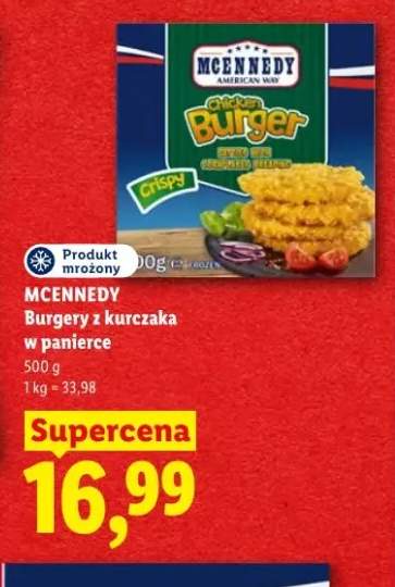 Burgery z kurczaka w panierce McEnnedy