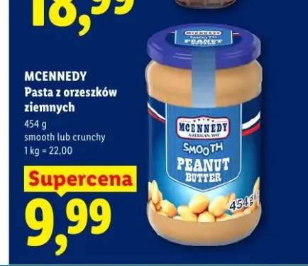 Pasta z orzeszków ziemnych smooth Mcennedy +1 wariant