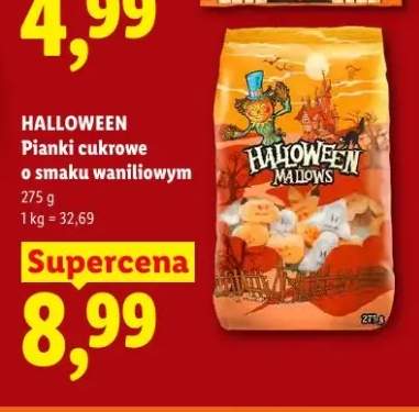 Pianki cukrowe o smaku waniliowym Halloween
