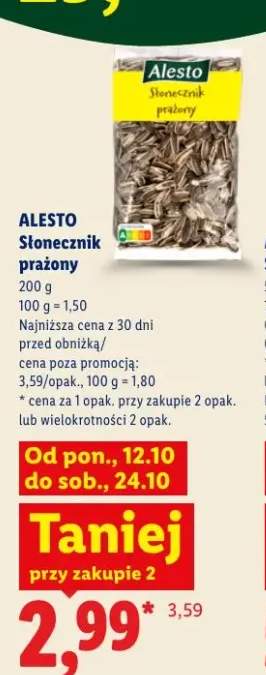 Słonecznik prażony Alesto