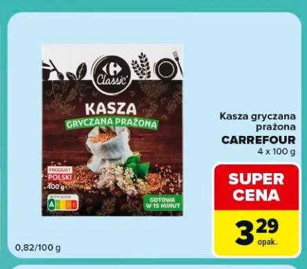 Kasza gryczana prażona Carrefour 4-pak