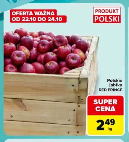 Jabłka polskie Red Prince