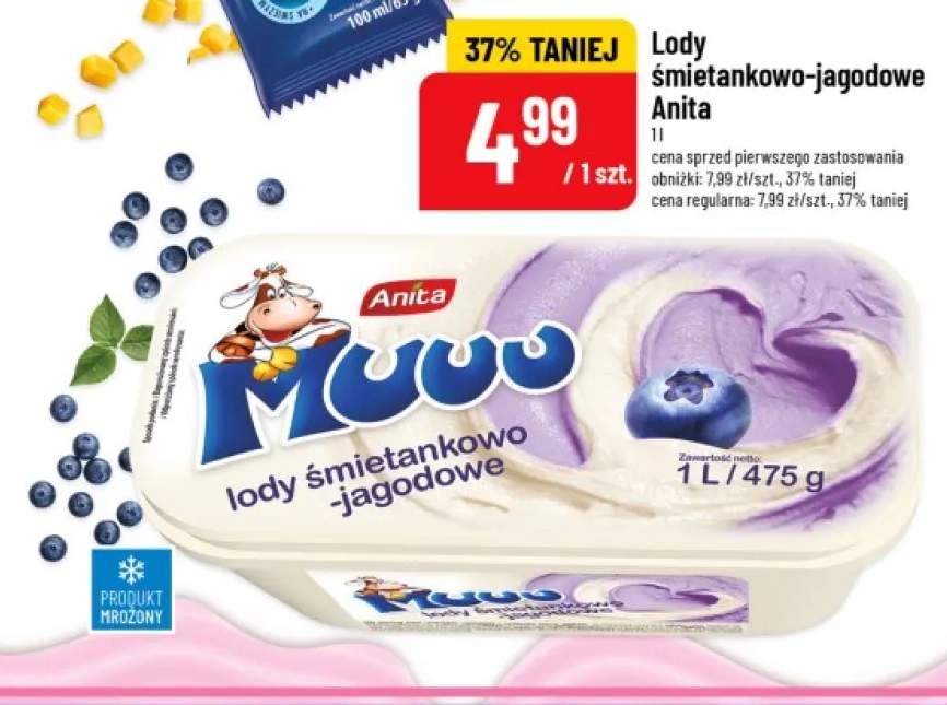 Lody śmietankowo-jagodowe Anita