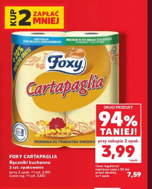 Ręczniki kuchenne Foxy Cartapaglia