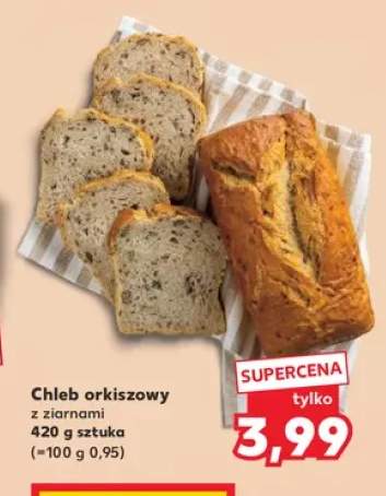 Chleb orkiszowy z ziarnami