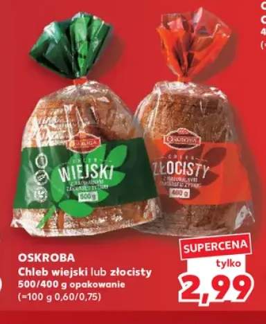 Chleb wiejski Oskroba +1 wariant