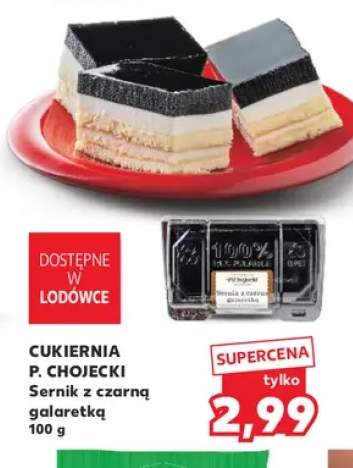 Sernik z czarną galaretką Cukiernia P. Chojecki