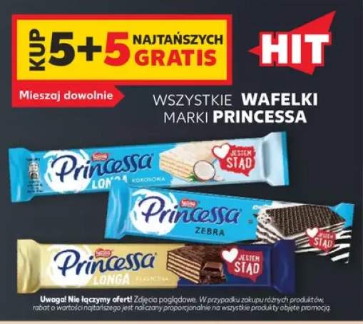 Wafelki marki Princessa +3 warianty