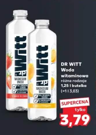 Woda witaminowa o smaku truskawki Dr Witt +1 wariant