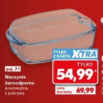 Naczynie żaroodporne prostokątne z pokrywą 7 l