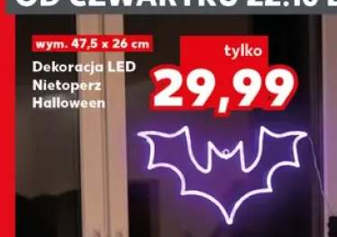 Dekoracja LED Nietoperz Halloween