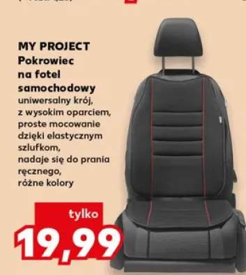 Pokrowiec na fotel samochodowy uniwersalny krój My Project