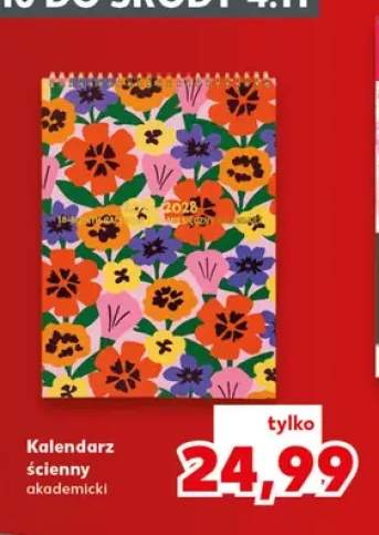 Kalendarz ścienny akademicki
