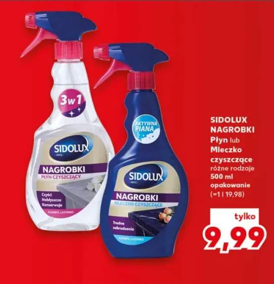 Mleczko czyszczące Sidolux Nagrobki +1 wariant