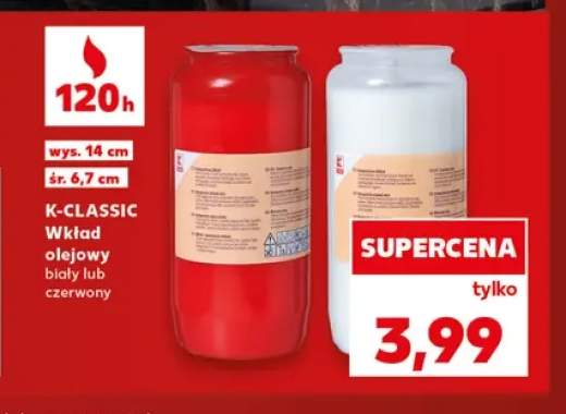 Wkład olejowy biały K-Classic +1 wariant