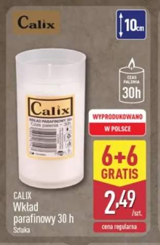 Wkład parafinowy 30 h Calix