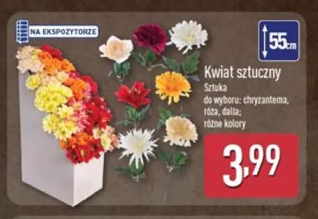Kwiat sztuczny chryzantema +2 warianty