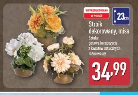 Stroik dekorowany misa