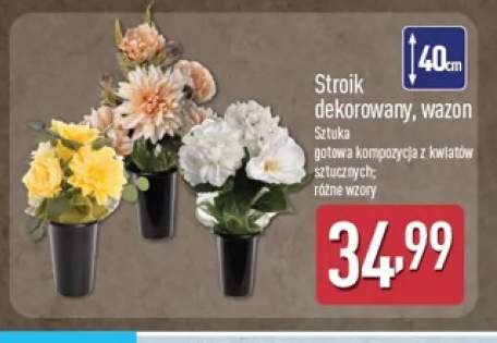 Stroik dekorowany wazon