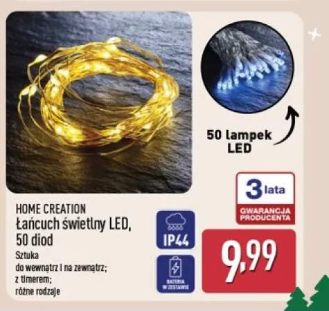 Łańcuch świetlny LED 50 diod Home Creation
