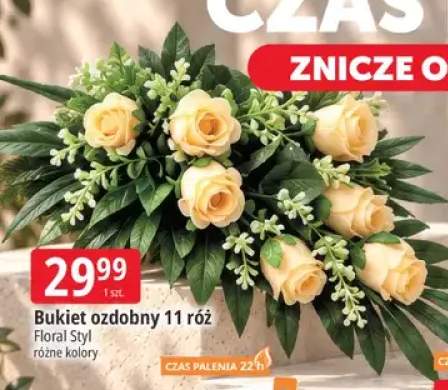 Bukiet ozdobny 11 róż Floral Styl