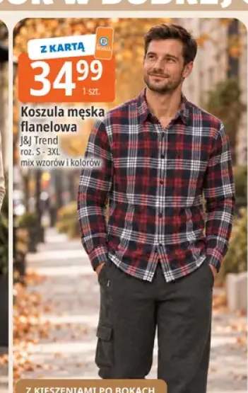 Koszula męska flanelowa J & J Trend