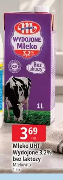 Mleko UHT Wydojone bez laktozy Mlekovita 3,2%