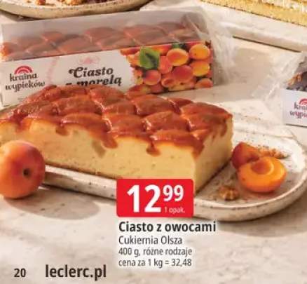 Ciasto z owocami Cukiernia Olsza