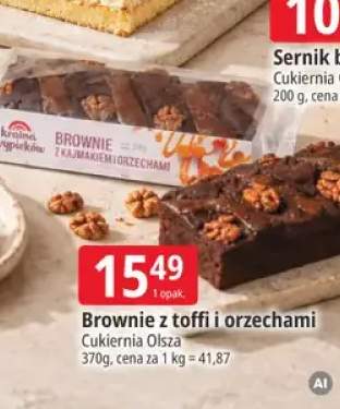 Brownie z toffi i orzechami Cukiernia Olsza