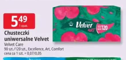 Chusteczki uniwersalne Velvet Excellence +2 warianty