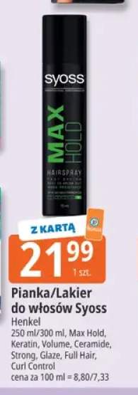 Pianka do włosów Syoss +1 wariant