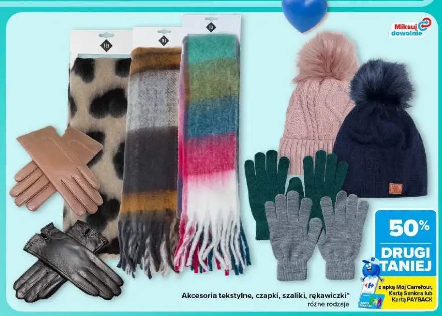 Akcesoria tekstylne czapki szaliki rękawiczki Tex