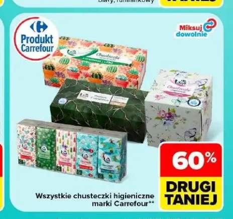 Chusteczki higieniczne marki Carrefour