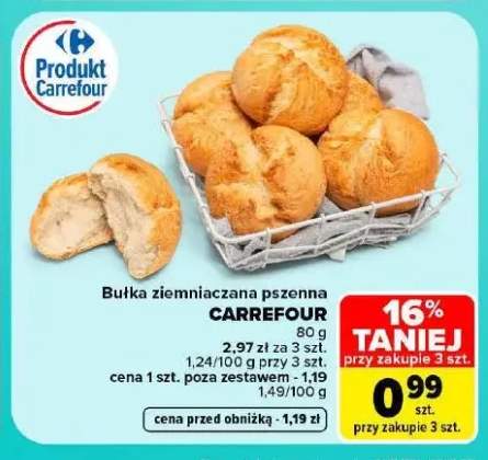 Bułka ziemniaczana pszenna Carrefour