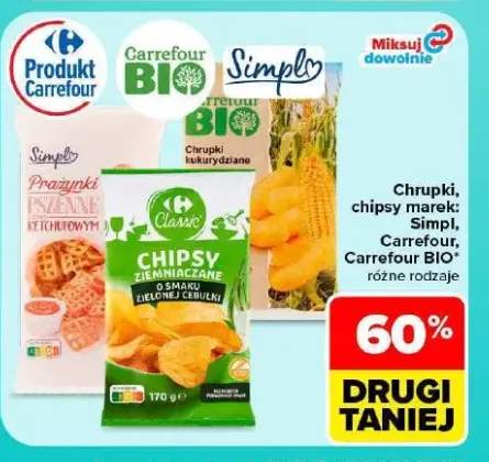 Chrupki chipsy Simpl Carrefour Carrefour BIO