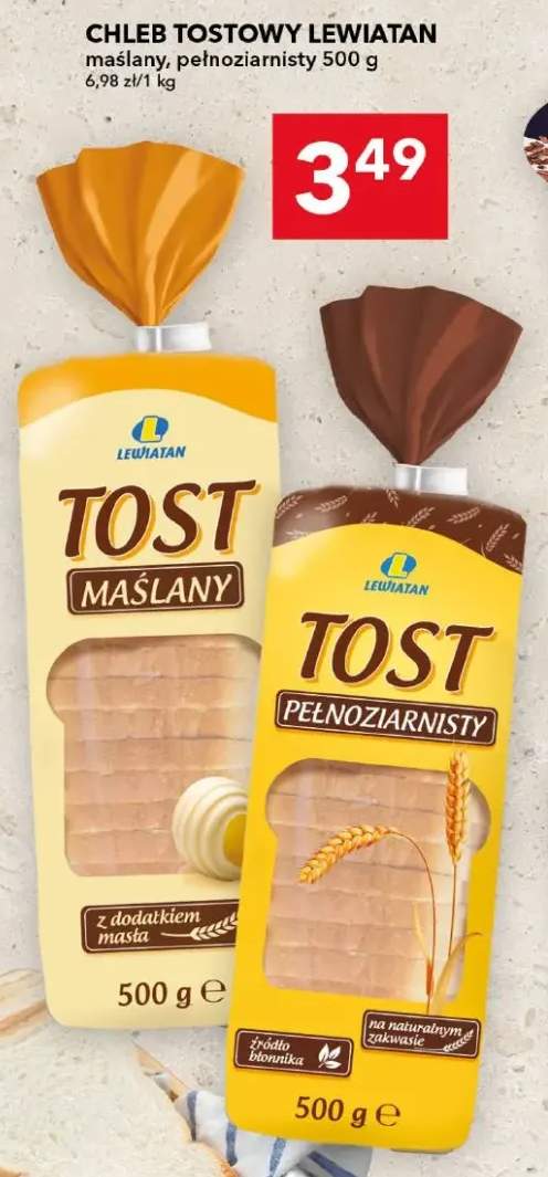 Chleb tostowy maślany Lewiatan +1 wariant