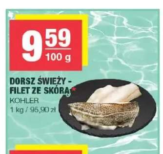 Dorsz świeży filet ze skórą Kohler