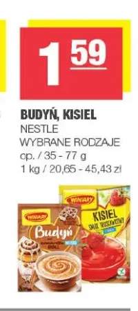 Budyń, kisiel Winiary