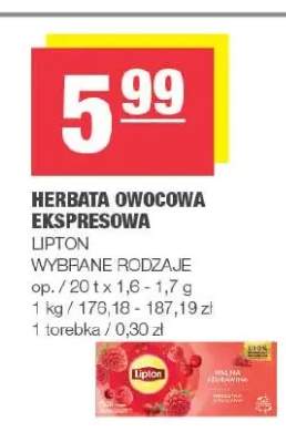 Herbata owocowa ekspresowa Lipton