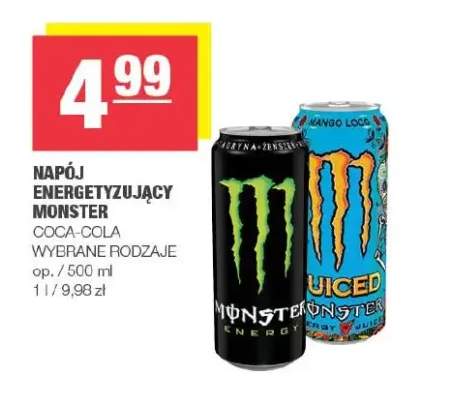 Napój energetyzujący Monster Energy +1 wariant