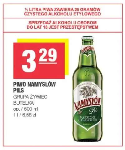 Piwo Namysłów Pils