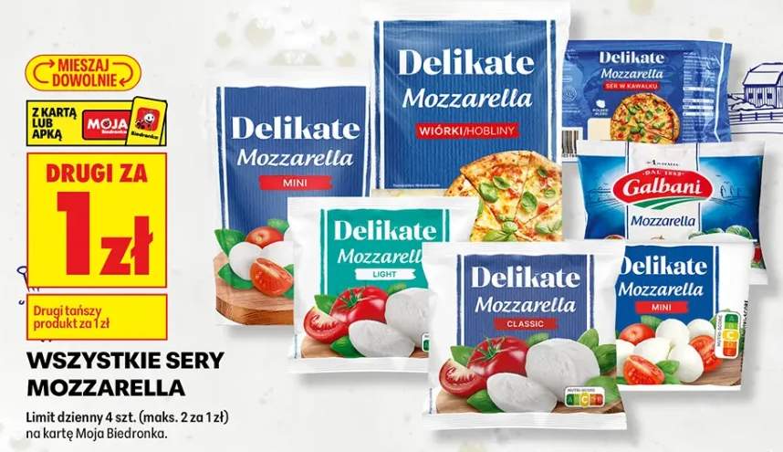 Ser mozzarella Galbani +6 wariantów