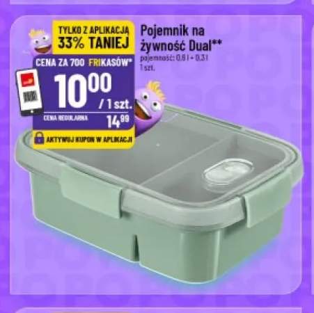 Pojemnik na żywność Dual 0,6 l+0,3 l