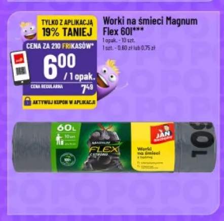 Worki na śmieci Magnum Flex 60 l Jan Niezbędny