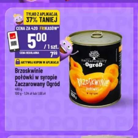 Brzoskwinie połówki w syropie Zaczarowany Ogród