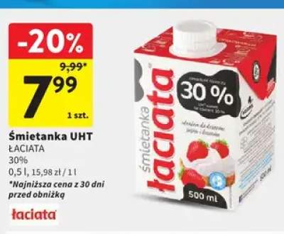 Śmietanka UHT Łaciata 30%